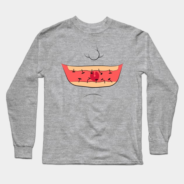 Nail Teeth Long Sleeve T-Shirt by Oswaldland